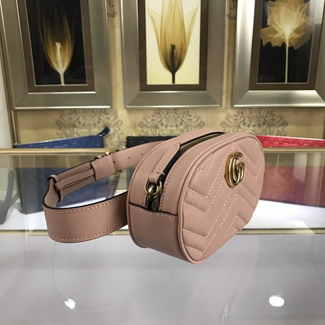 Gucci腰包 476434 GUCCI古馳GG Marmont系列 DSVRT 女士腰包  gqy2566